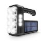 Szolár COB LED zseblámpa - munkalámpa funkcióval - 1200 mAh - MicroUSB - PHENOM