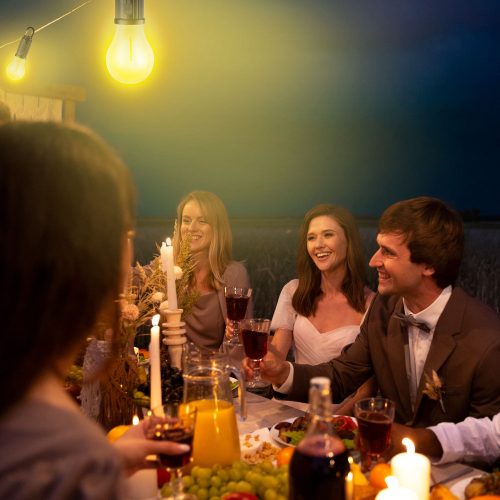 Akasztható LED lámpa - villanykörte - szolár és USB-C töltés - 100 lumen - 400 mAh - Phenom