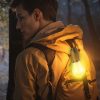 Akasztható LED lámpa - villanykörte - szolár és USB-C töltés - 100 lumen - 400 mAh - Phenom