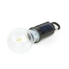 Akasztható LED lámpa - villanykörte - szolár és USB-C töltés - 100 lumen - 400 mAh - Phenom