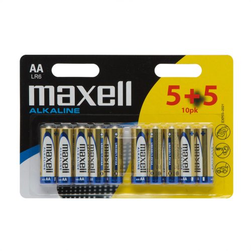 Ceruza elem AA LR6 Super Alkaline 1,5 V - 10 db - Maxell 18733