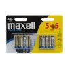 Mikroceruza elem AAA LR03 Super Alkaline 1,5V - 10 db - MAXELL 18735