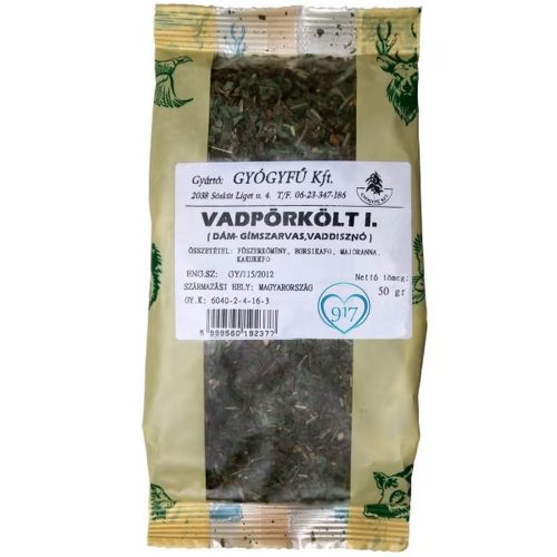 Vadpörkölt 1. - fűszerkeverék 50 g