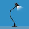 Flexibilis asztali LED lámpa - csipeszes - USB - állítható fényerő és színhőmérséklet - PHENOM