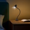Flexibilis asztali LED lámpa - csipeszes - USB - állítható fényerő és színhőmérséklet - PHENOM