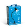 Flexibilis asztali LED lámpa - csipeszes - USB - állítható fényerő és színhőmérséklet - PHENOM