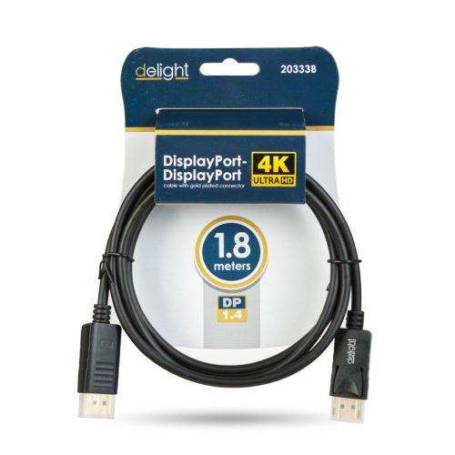 DisplayPort - Displayport kábel - 1.4 - 4K - 1,8 m - DELIGHT