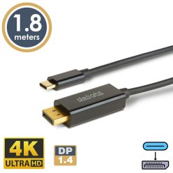 Type-C - DisplayPort kábel - 1.4 - 4K - 1,8 m - DELIGHT