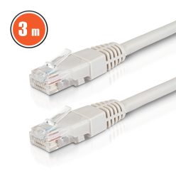 Patch kábel - UTP - CAT6 - CCA - 3 m - szürke - DELIGHT