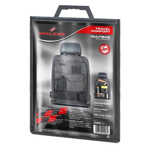 Tároló autóülés háttámlára - Multibag 64x40 cm - WALSER 24006
