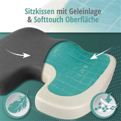 Ülőpárna - anatómiai, memóriahabos - zselés - COOL LUCY - WALSER