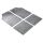 Gumiszőnyeg garnitúra textil hatású 3D felület - WHITE/BLACK NEW STYLE - WALSER