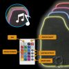 Autó textilszőnyeg pár - LED világítással USB - CarComfort