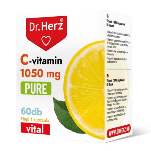 C-VITAMIN 1050 mg PURE - 60 db étrend-kiegészítő kapszula - Dr. Herz