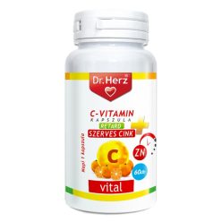   C-VITAMIN + SZERVES CINK NYÚJTOTT FELSZÍVÓDÁSÚ - 60 db étrend-kiegészítő kapszula - Dr. Herz
