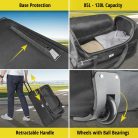 Gurulós utazótáska 115 l - 70x35x40 cm - CARBAGS TROLLEY - WALSER