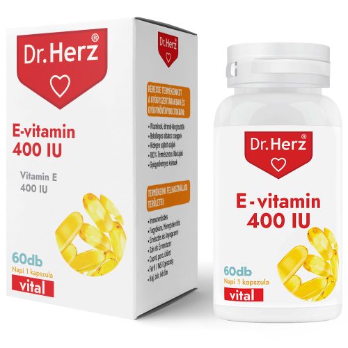 E-VITAMIN 400IU LÁGYZSELATIN - 60 db étrend-kiegészítő kapszula - Dr. Herz