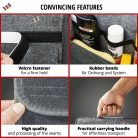 Autós tároló táska - S - szürke - 28x18x28 cm - WALSER