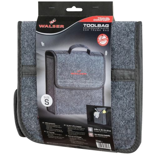 Autós tároló táska - S - szürke - 28x18x28 cm - WALSER