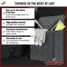 Autós tároló táska - L - szürke - 50x16x21 cm - WALSER