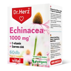   Ehinacea + C-vitamin + Szerves Cink - 60 db étrend-kiegészítő kapszula - Dr. Herz