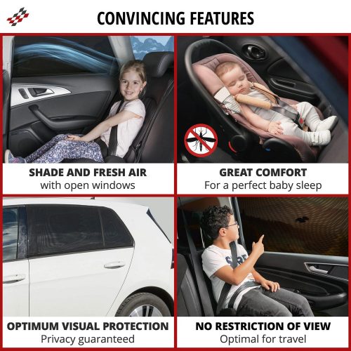 Napfényvédő háló oldalablakra 2 db - WALSER