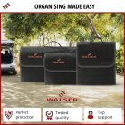 Autós tároló táska - L - fekete - 50x16x21 cm - WALSER