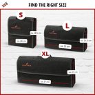 Autós tároló táska - XXL - fekete - 57x16x21 cm - WALSER