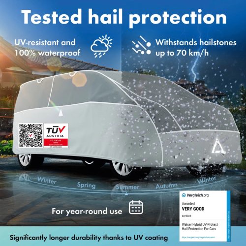 Autótakaró ponyva jégeső ellen - WALSER - HYBRID + UV PROTECT - BUS 11-470-499