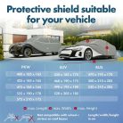 Autótakaró ponyva jégeső ellen - WALSER - HYBRID + UV PROTECT - BUS 11-470-499