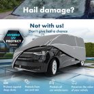 Autótakaró ponyva jégeső ellen - WALSER  HYBRID + UV PROTECT - BUS 10-440-469