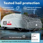 Autótakaró ponyva jégeső ellen - SUV - XL méret - HYBRID + UV PROTECT - WALSER 9-490-520
