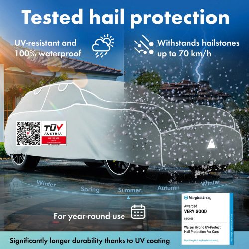 Autótakaró ponyva jégeső ellen - SUV - XL méret - HYBRID + UV PROTECT - WALSER 9-490-520