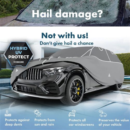 Autótakaró ponyva jégeső ellen - SUV - XL méret - HYBRID + UV PROTECT - WALSER 9-490-520