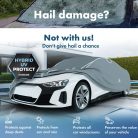 Autótakaró ponyva jégeső ellen - CAR - M méret - HYBRID + UV PROTECT - WALSER 2-390-424
