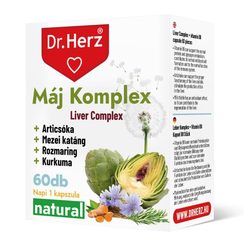 Máj Komplex - 60 db étrend-kiegészítő kapszula - Dr. Herz
