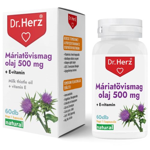 Máriatövismag olaj - 60 db étrend-kiegészítő kapszula - Dr. Herz