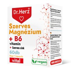   Szerves Magnézium + B6 + Szerves Cink - 60 db étrend-kiegészítő kapszula - Dr. Herz