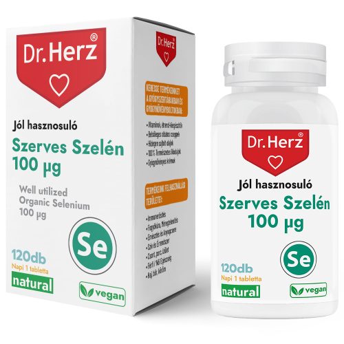 Szelén - szerves - 100 mg - 120 db étrend-kiegészítő tabletta - Dr. Herz