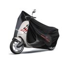 Motortakaró ponyva - BELTÉRI - VESPA - S méret - 185x90x100 cm fekete - WALSER
