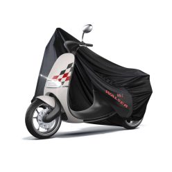   Motortakaró ponyva - BELTÉRI - VESPA - S méret - 185x90x100 cm fekete - WALSER
