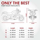 Motortakaró ponyva - BELTÉRI - VESPA - S méret - 185x90x100 cm fekete - WALSER