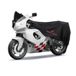   Motortakaró ponyva - BELTÉRI - SPORT - M méret - 215x95x120 cm fekete - WALSER