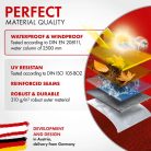 Motortakaró ponyva PREMIUM - SCOOTER - S méret - 185x90x100 cm szürke - WALSER 41088