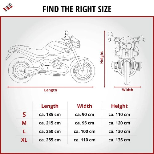 Motortakaró ponyva PREMIUM - SCOOTER - S méret - 185x90x100 cm szürke - WALSER 41088