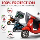 Motortakaró ponyva PREMIUM - SPORT - M méret - 215x95x120 cm szürke - WALSER