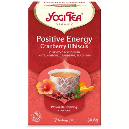 Pozitív energia BIO TEA Tőzegáfonyával és Hibiszkusszal - filteres YOGI TEA
