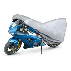   Motortakaró ponyva BASIC - M méret - 215x95x120 cm ezüst - WALSER