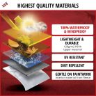 Motortakaró ponyva BASIC - M méret - 215x95x120 cm ezüst - WALSER