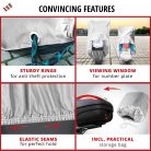 Motortakaró ponyva BASIC - M méret - 215x95x120 cm ezüst - WALSER